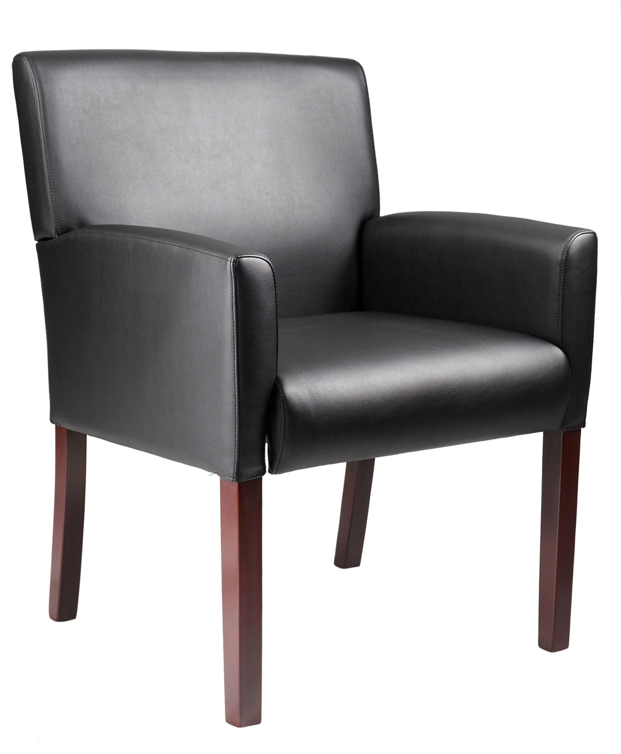 Boss Office Products Black Joinable Midback Guest Reception Waiting Room Chair