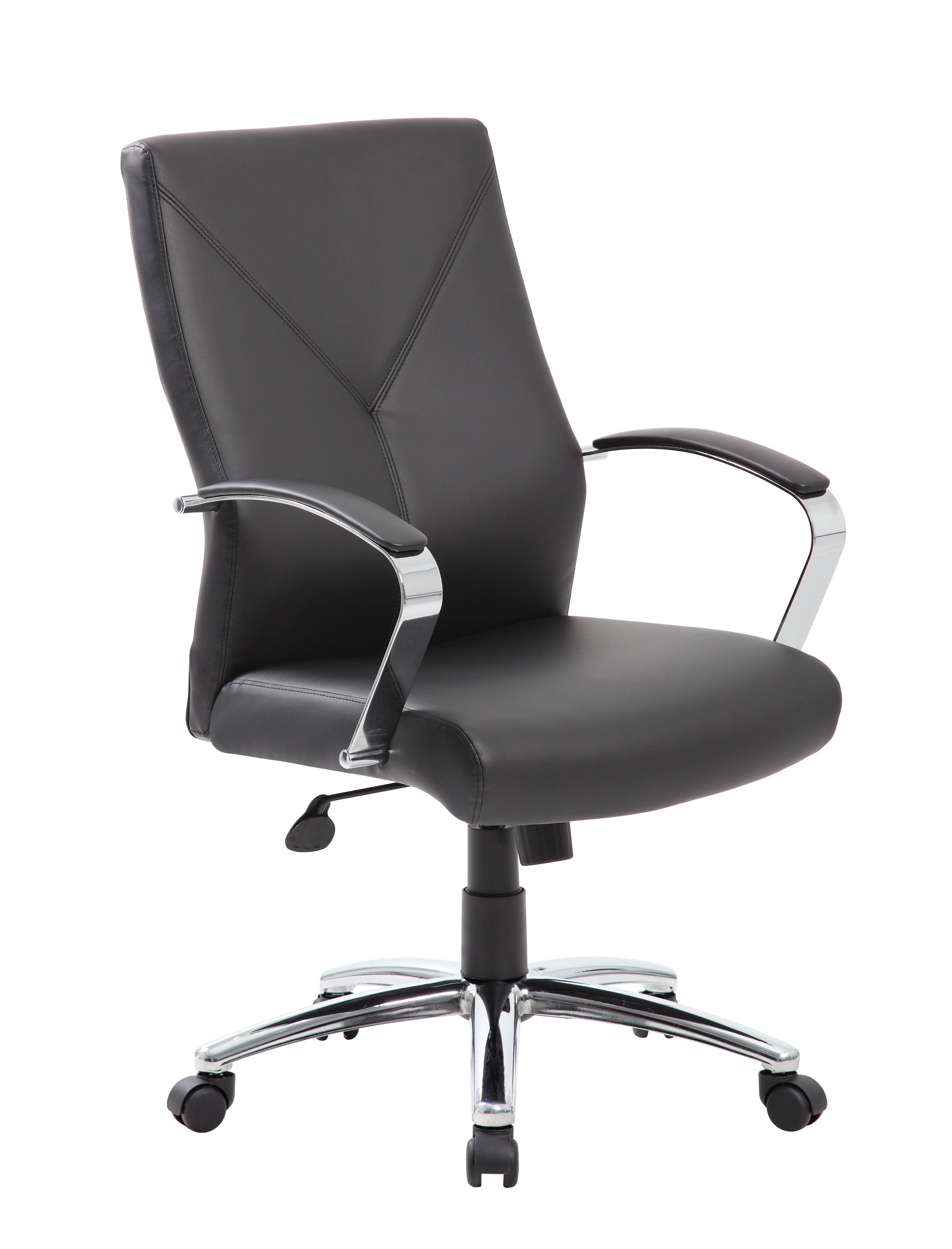Boss Office Products Leather Conference Chair