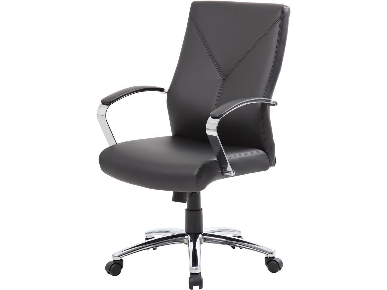 Luxurious High-Back Black LeatherPlus Executive Swivel Chair