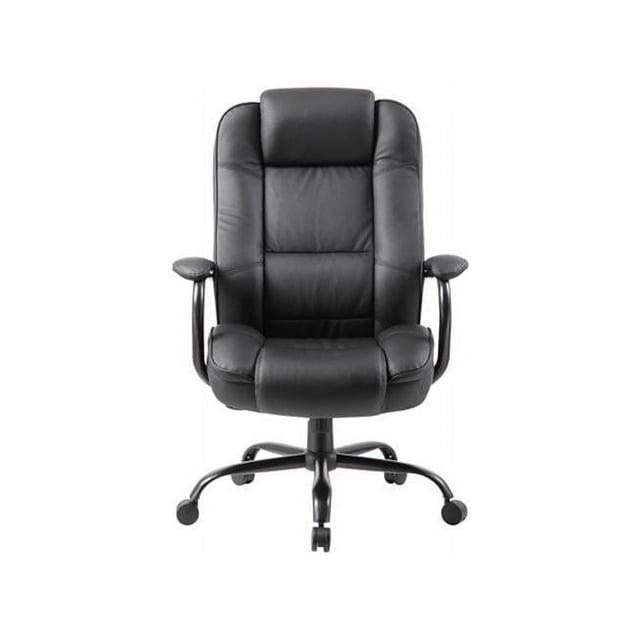 Heavy Duty Executive Chair Dark - Boss Office Products: Swivel, Metal Frame, 400lb Capacity