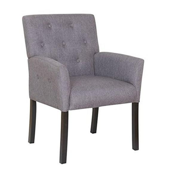 Boss Office Products Taylor Button-tufted Accent Chair in Slate Gray