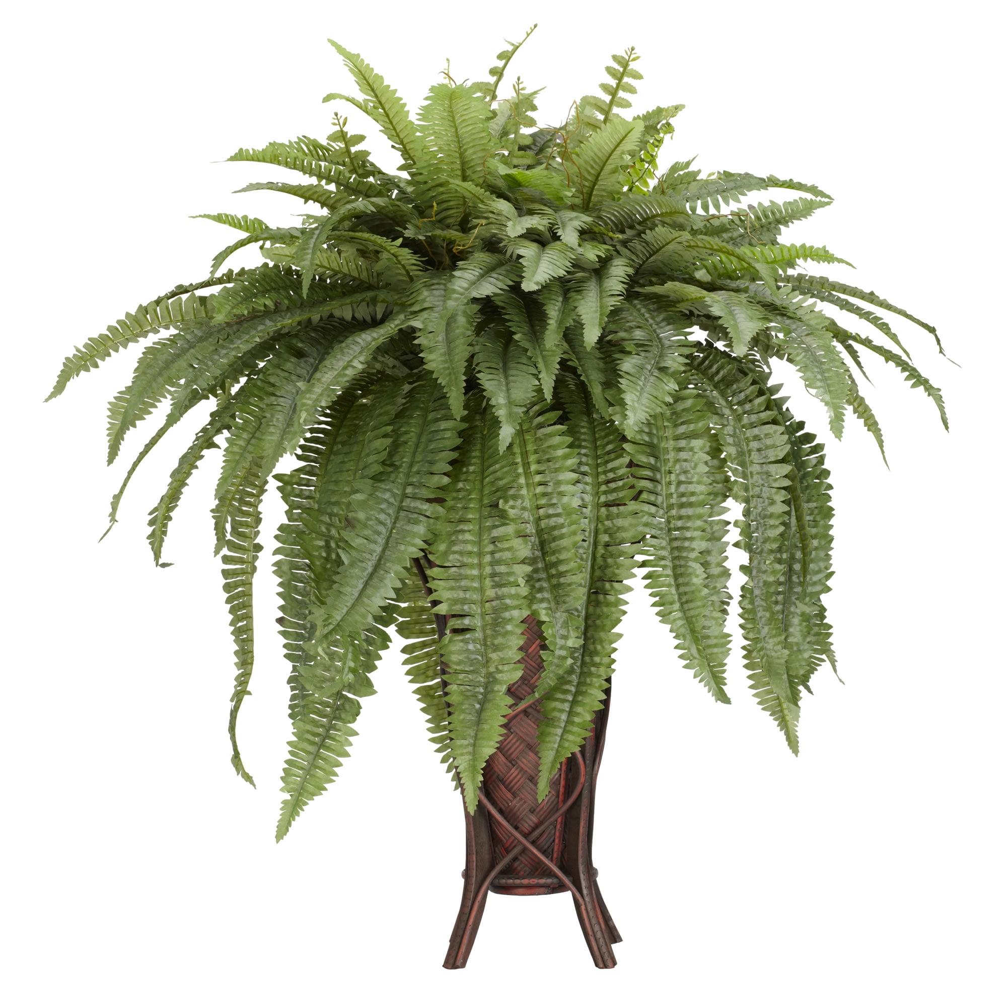 Nearly Natural Boston Fern with Stand Artificial Plant