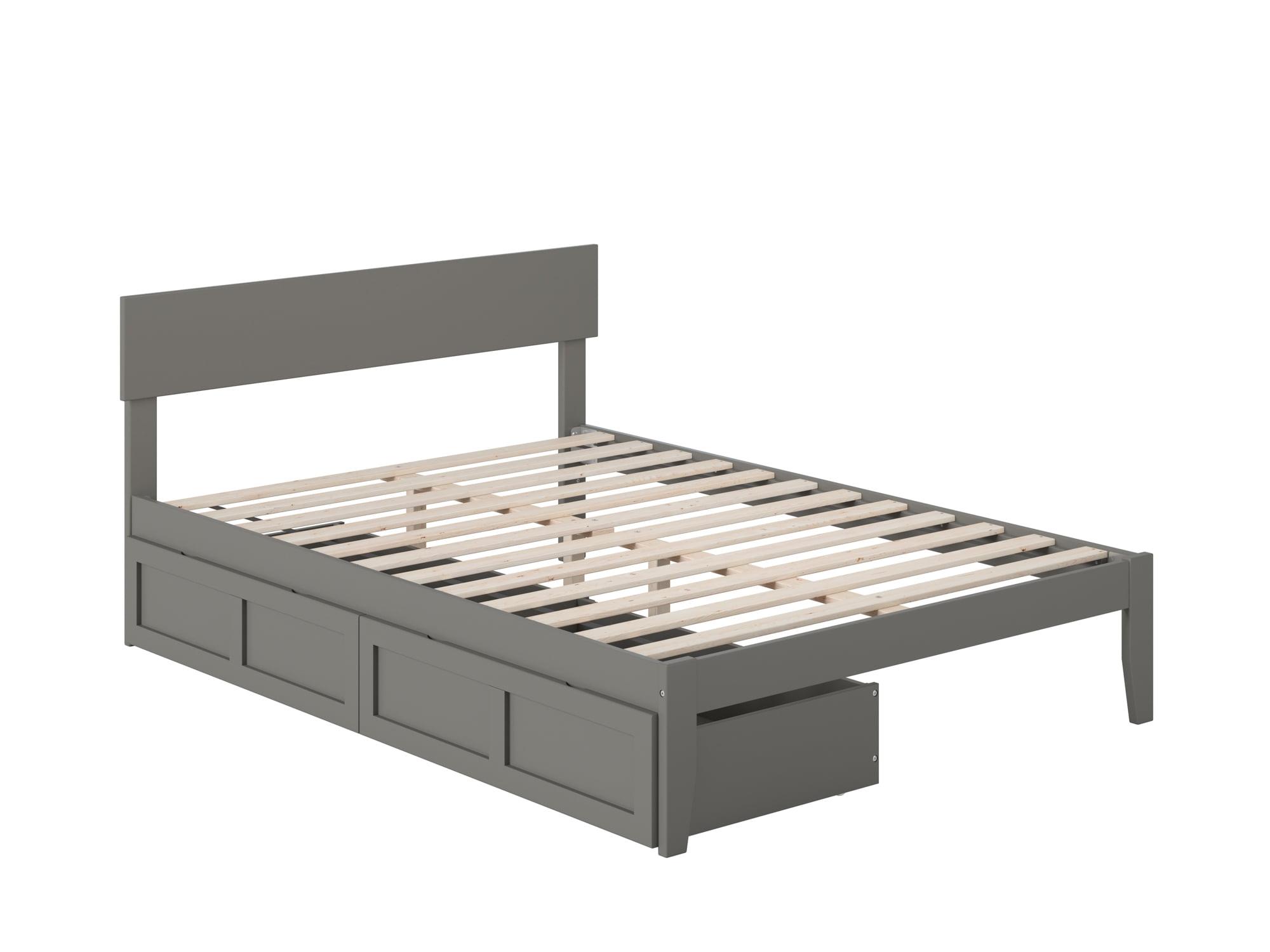 Valeria Premium Wood Storage Platform Bed with Under Bed Storage Drawers