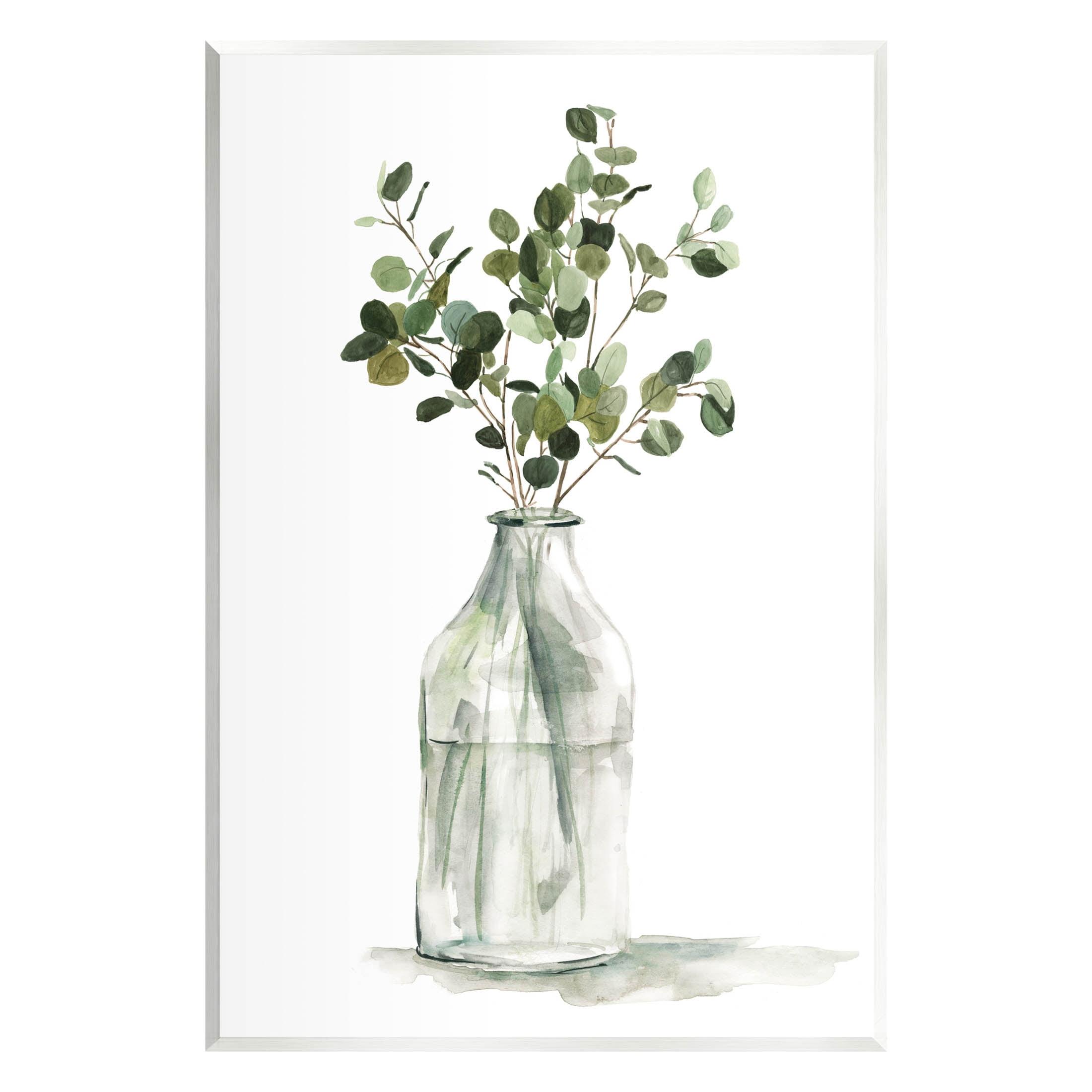 " Botanical Eucalyptus Arrangement " by Carol Robinson Painting Print