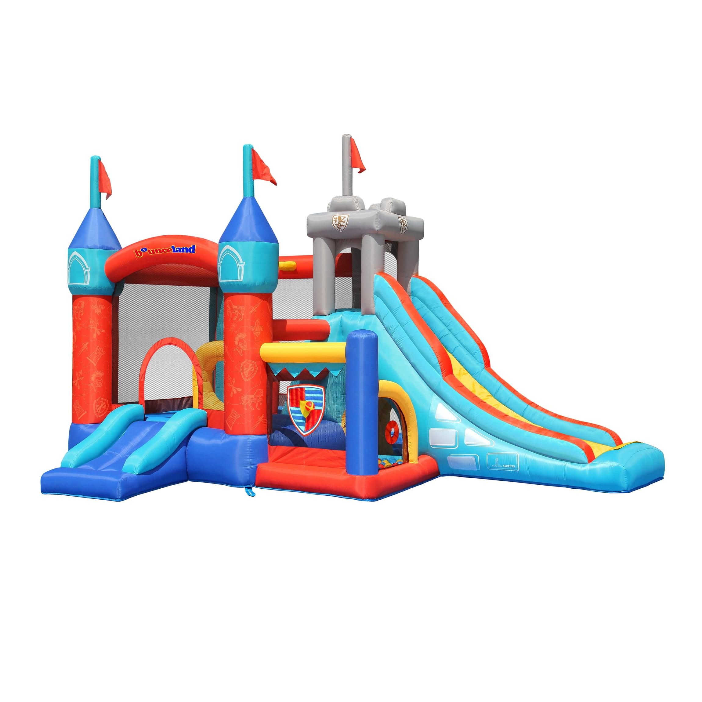 Medieval Castle Bounce House with Slide and Obstacle Course