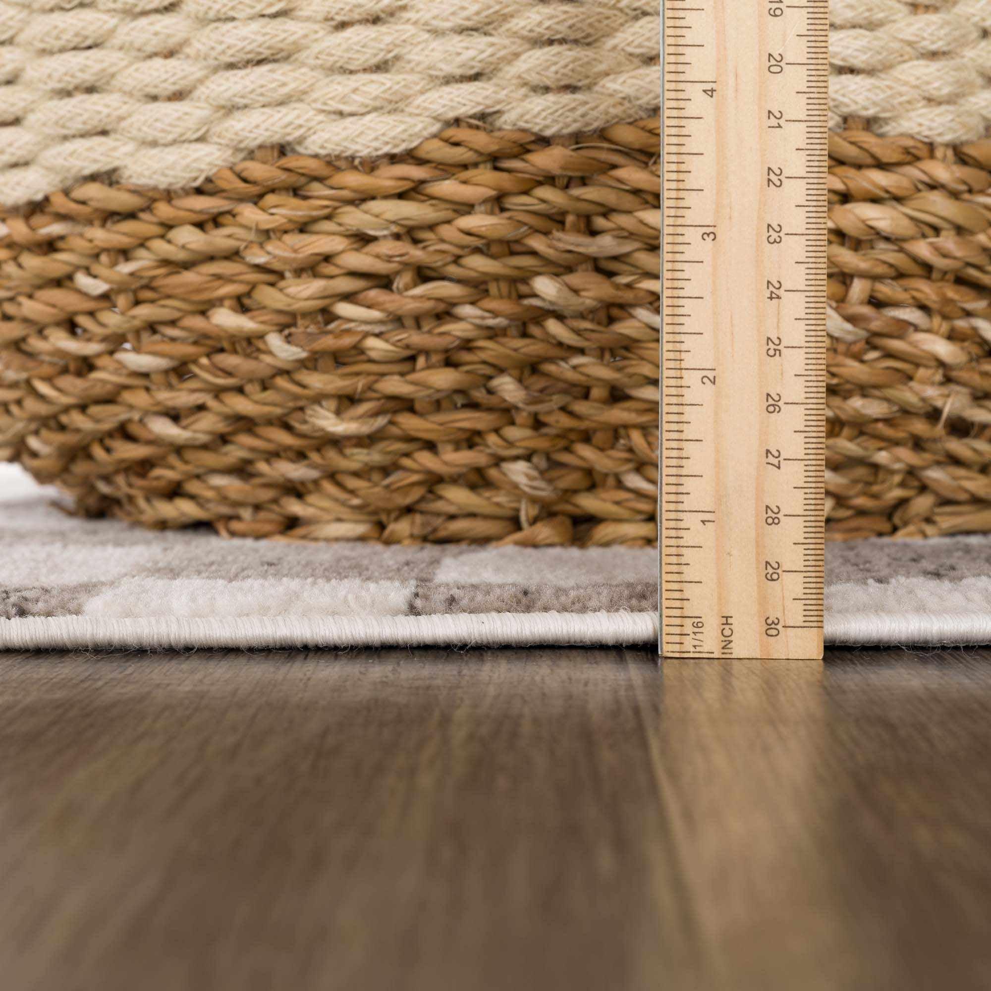 Hauteloom Rectangle Area Rug   Cream