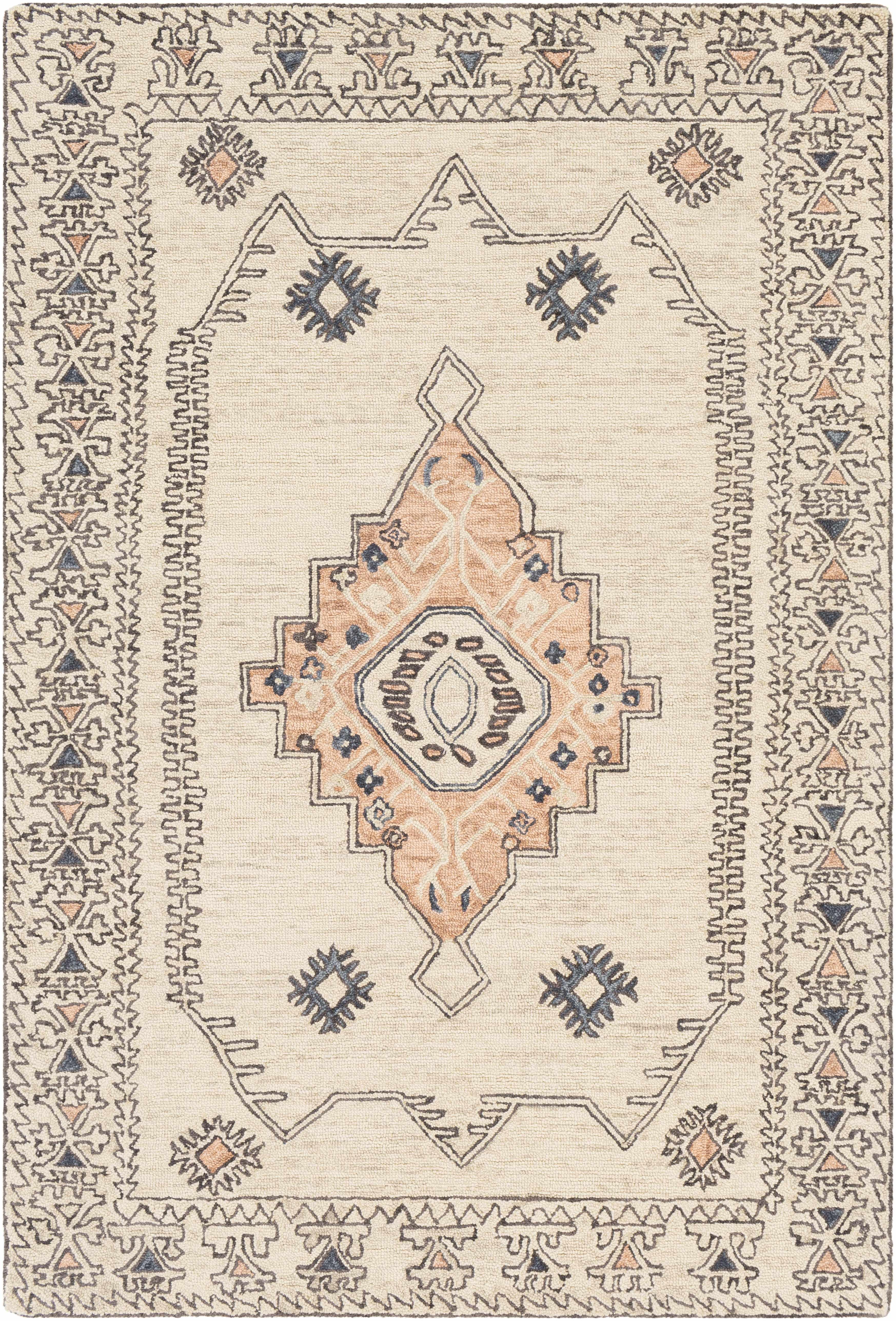 Moore Wool Beige/Ivory/Gray Rug