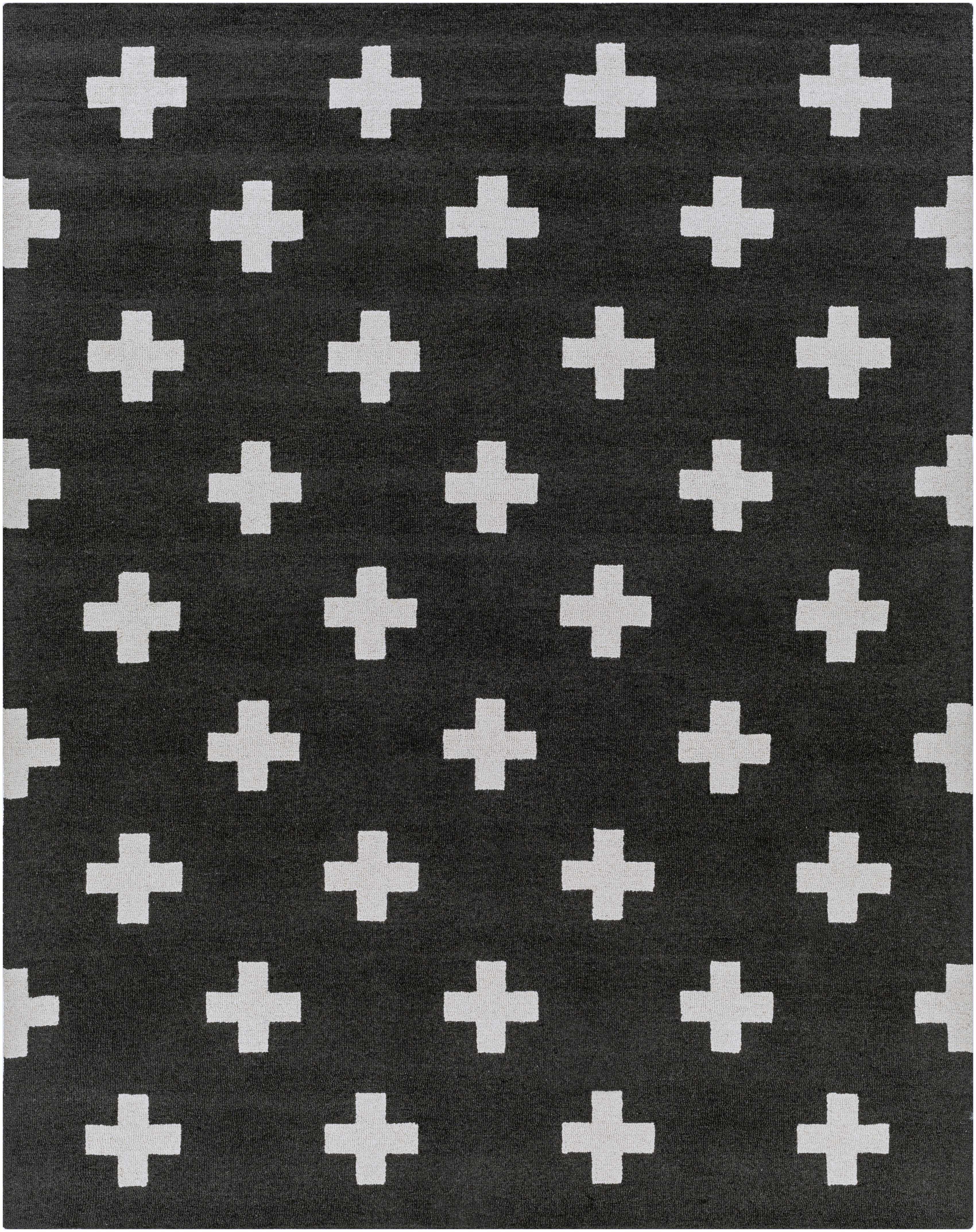 Cavan Hand Tufted Wool Black Rug