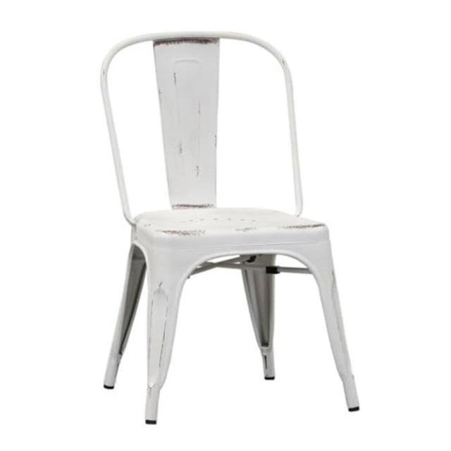 LIBERTY FURNITURE INDUSTRIES, INC. Bow Back Side Chair - Antique White
