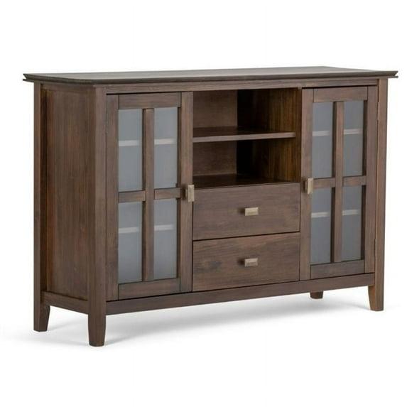 Simpli Home Artisan 53"W Solid Wood Contemporary Tall TV Stand for TVs up to 60" with Adjustable Shelves & Reviews | Wayfair
