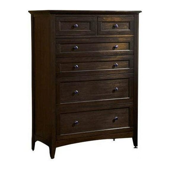 A-America Westlake 6 Drawer Chest in Dark Mahogany