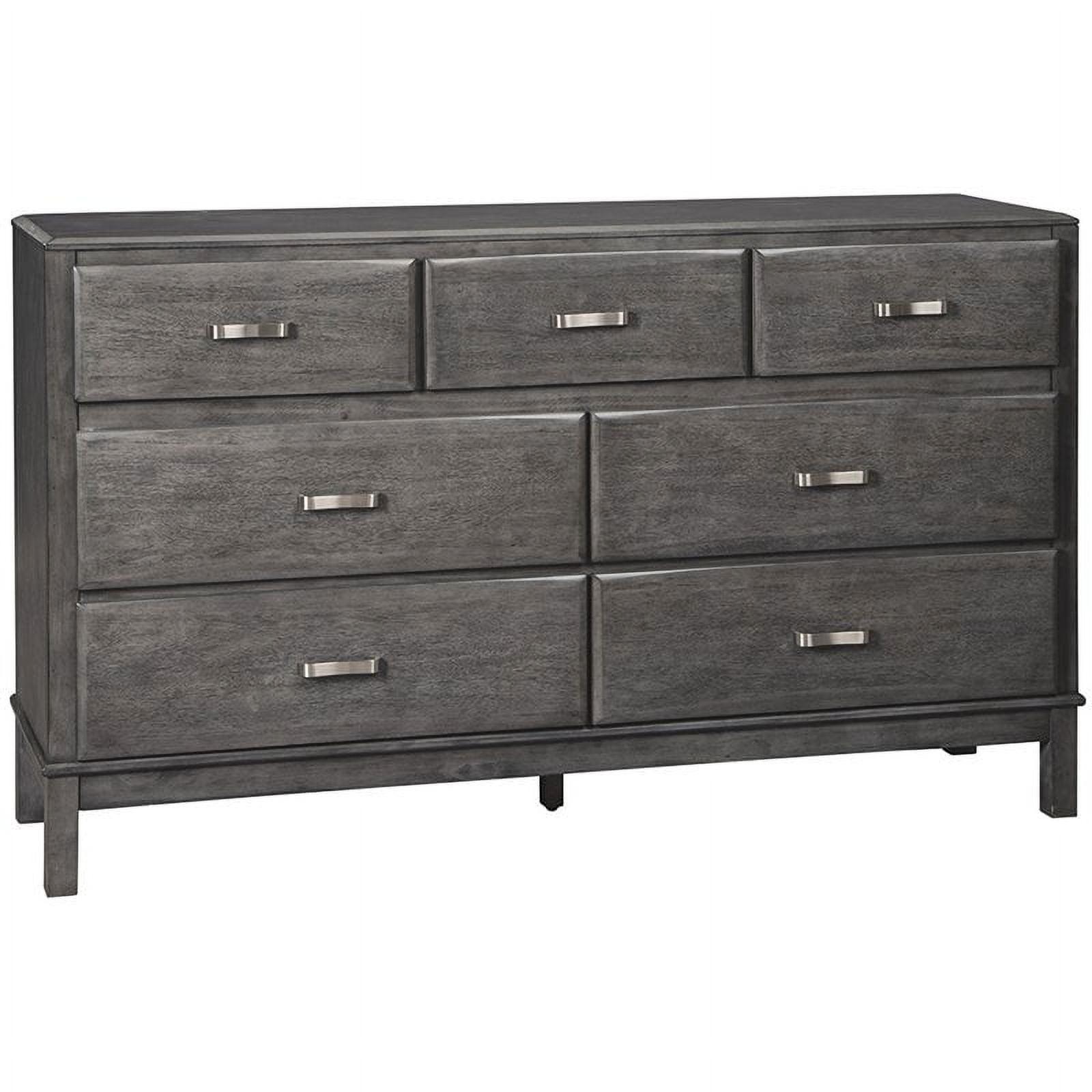 Gray 7-Drawer Dresser with Dovetail Construction