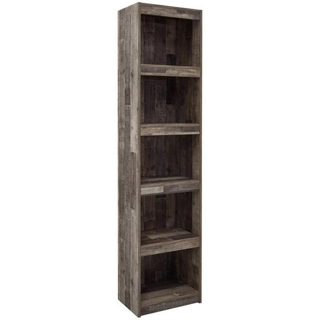 Bowery Hill Engineered Wood Butcher Block Pier in Gray