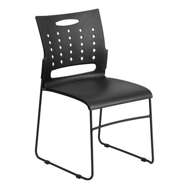 881 lb. Capacity Sled Base Stack Chair with Carry Handle and Air-Vent Back