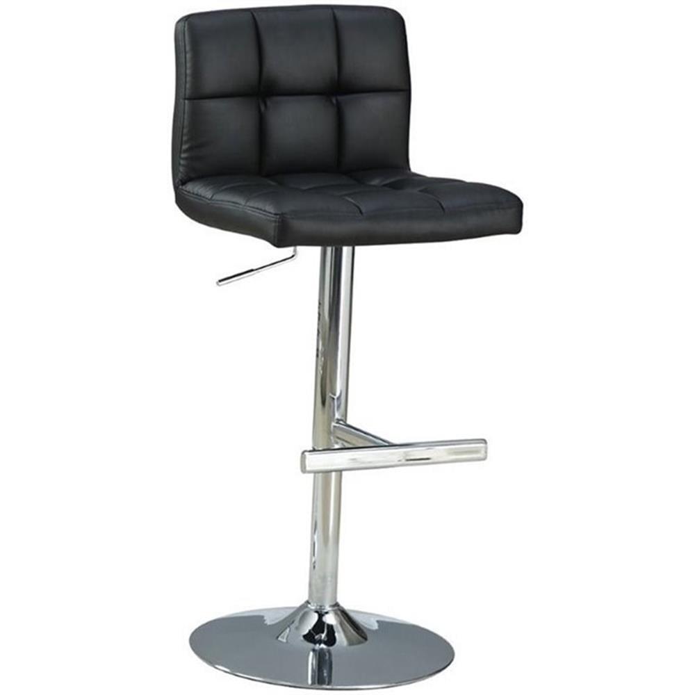 Signature Design by Ashley Bellatier Tall Swivel Barstool Black: Adjustable, Upholstered, Metal Frame