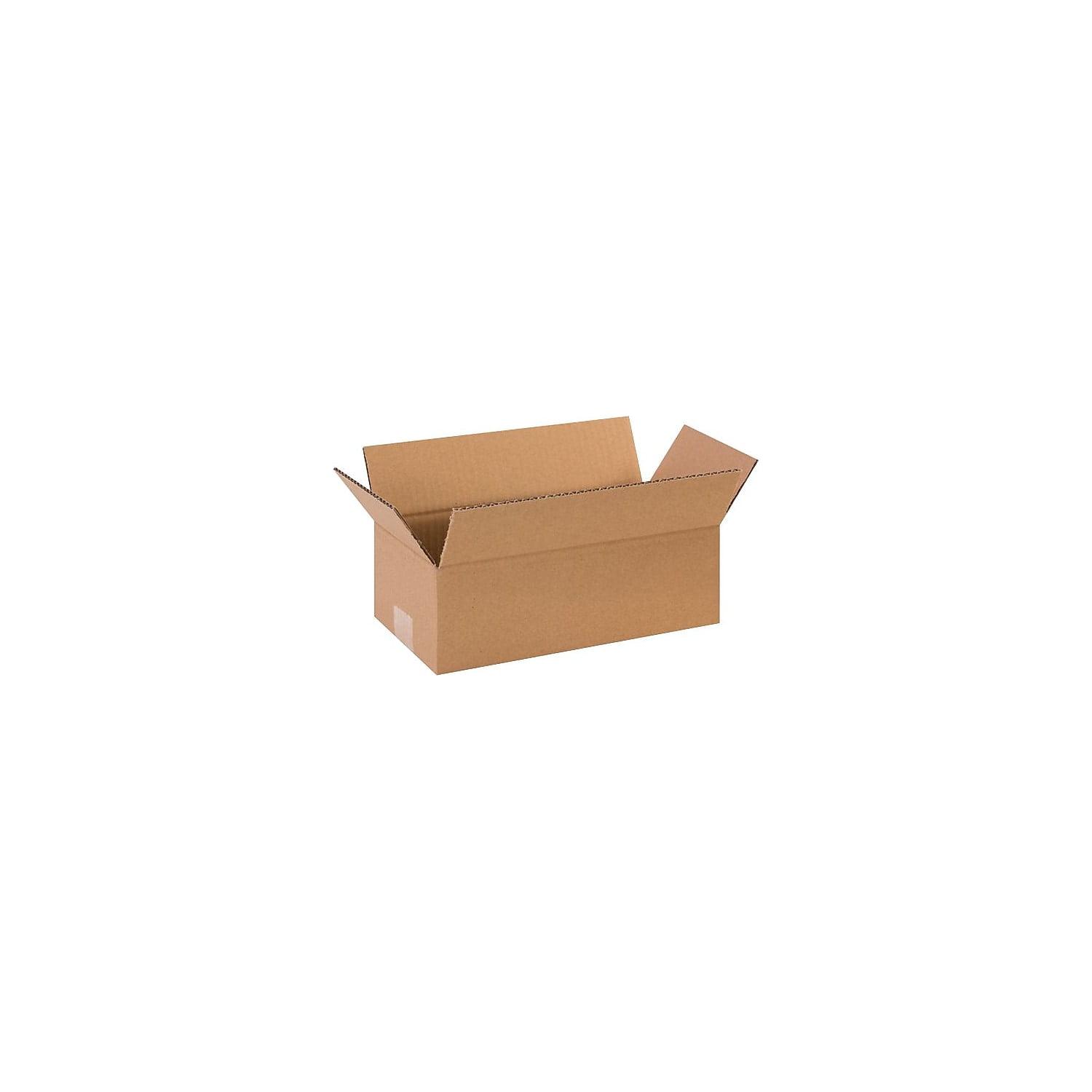 Eco-Friendly Kraft Corrugated Long Storage Boxes 12"x6"x5" - 25 Pack