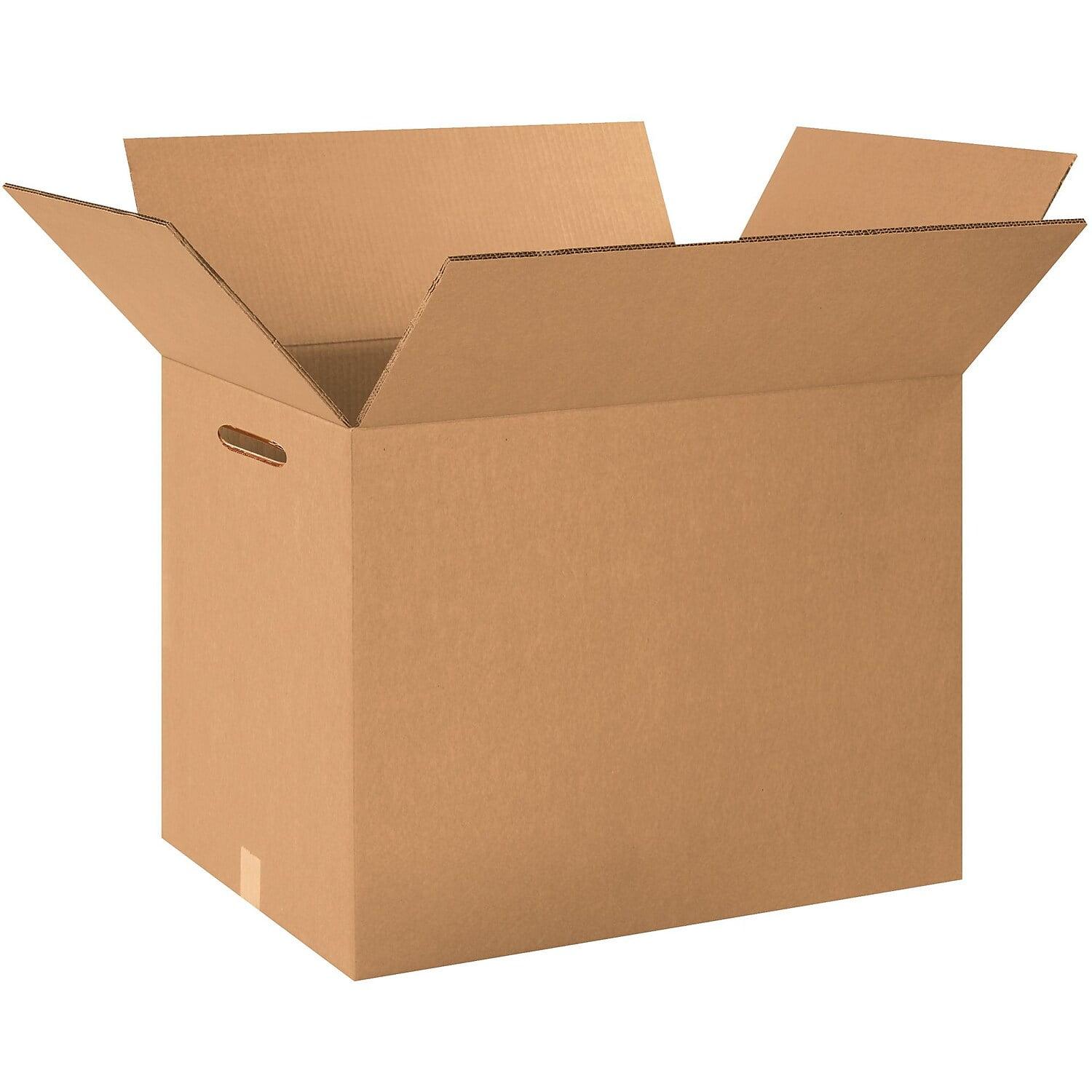 Heavy-Duty Kraft Double Wall Moving Boxes with Hand Holes