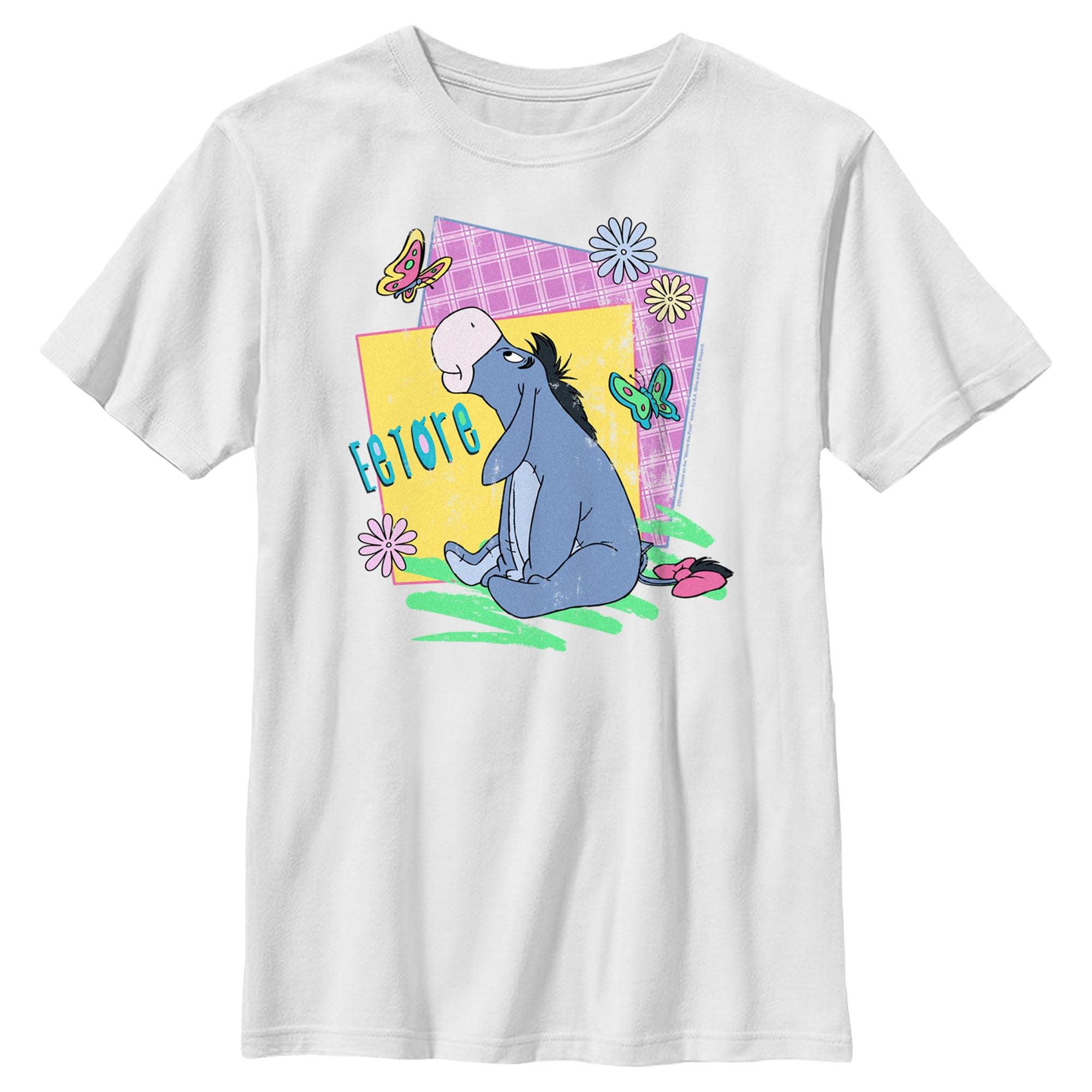 Boy's Winnie the Pooh Spring Eeyore  T-Shirt - White - Large