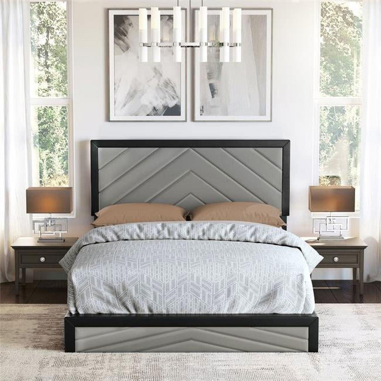Boyd Sleep ARPBBG203DB Adrian Faux Leather Upholstered Platform Bed
