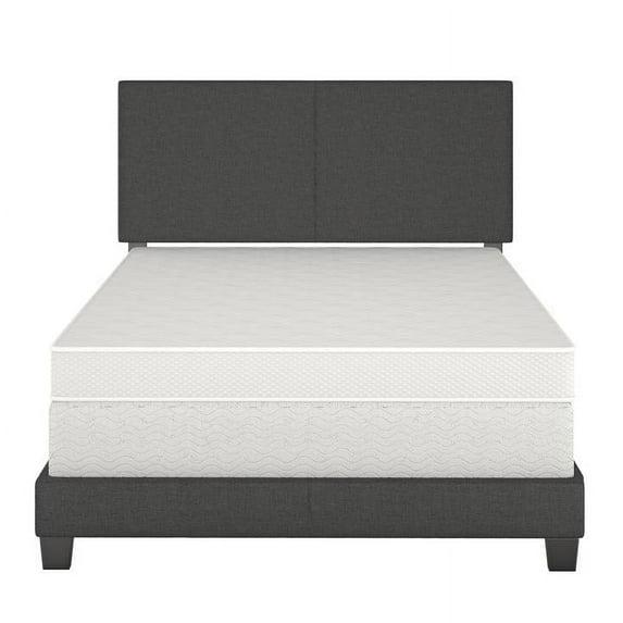 Boyd Sleep Boyd Sleep Milan Linen Fabric Upholstered Platform Bed Frame w/Adjustable Height Headboard, Strong Wood Slat Support, Box Spring/Foundation Required, Easy Effortless Assembly