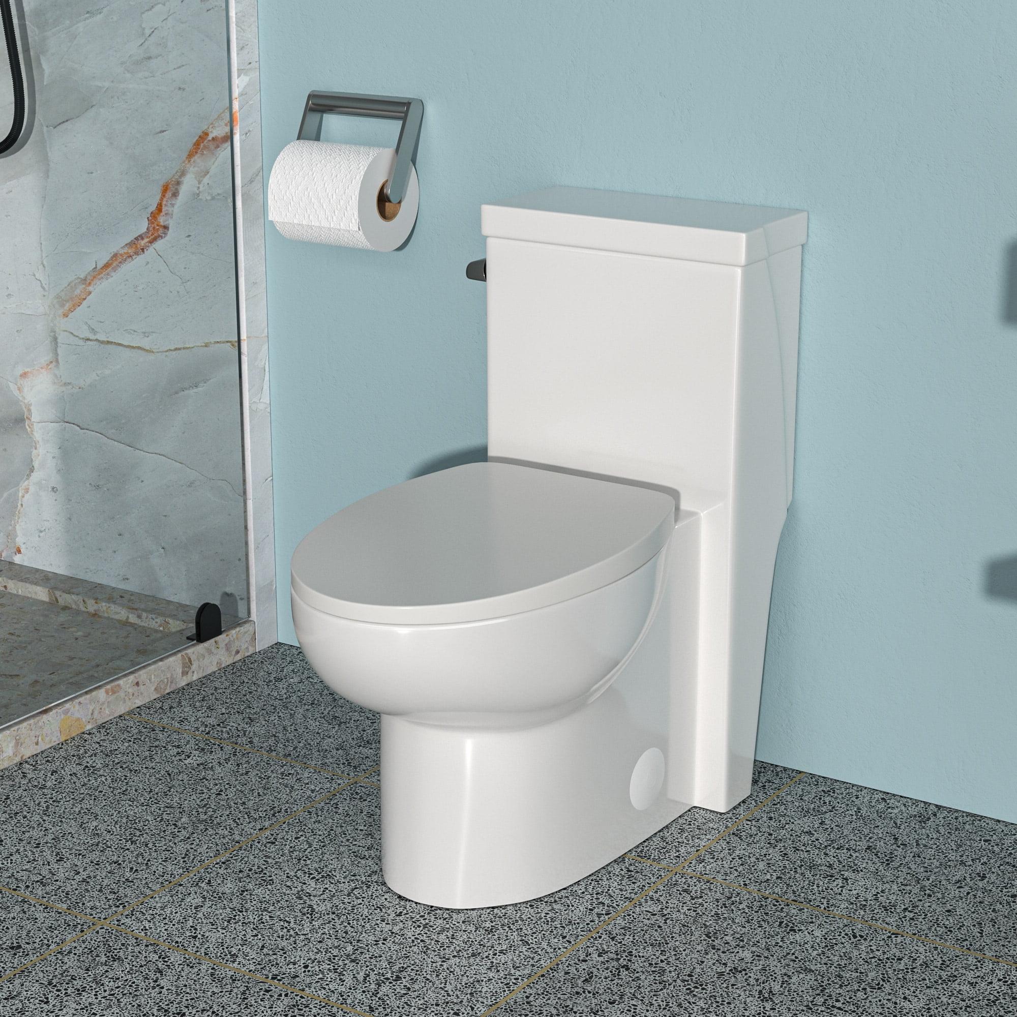 Boyel Living 1.28 Gallons GPF Elongated Comfort Height Floor Mount One-Piece Toilet (Seat Included)