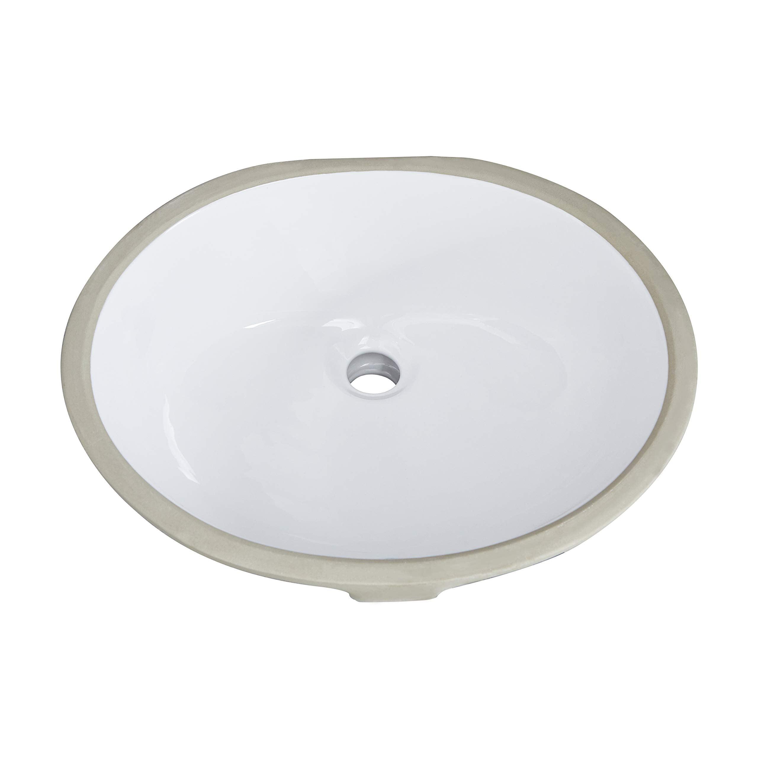 Boyel Living 15.94'' Ceramic Oval Bathroom Sink