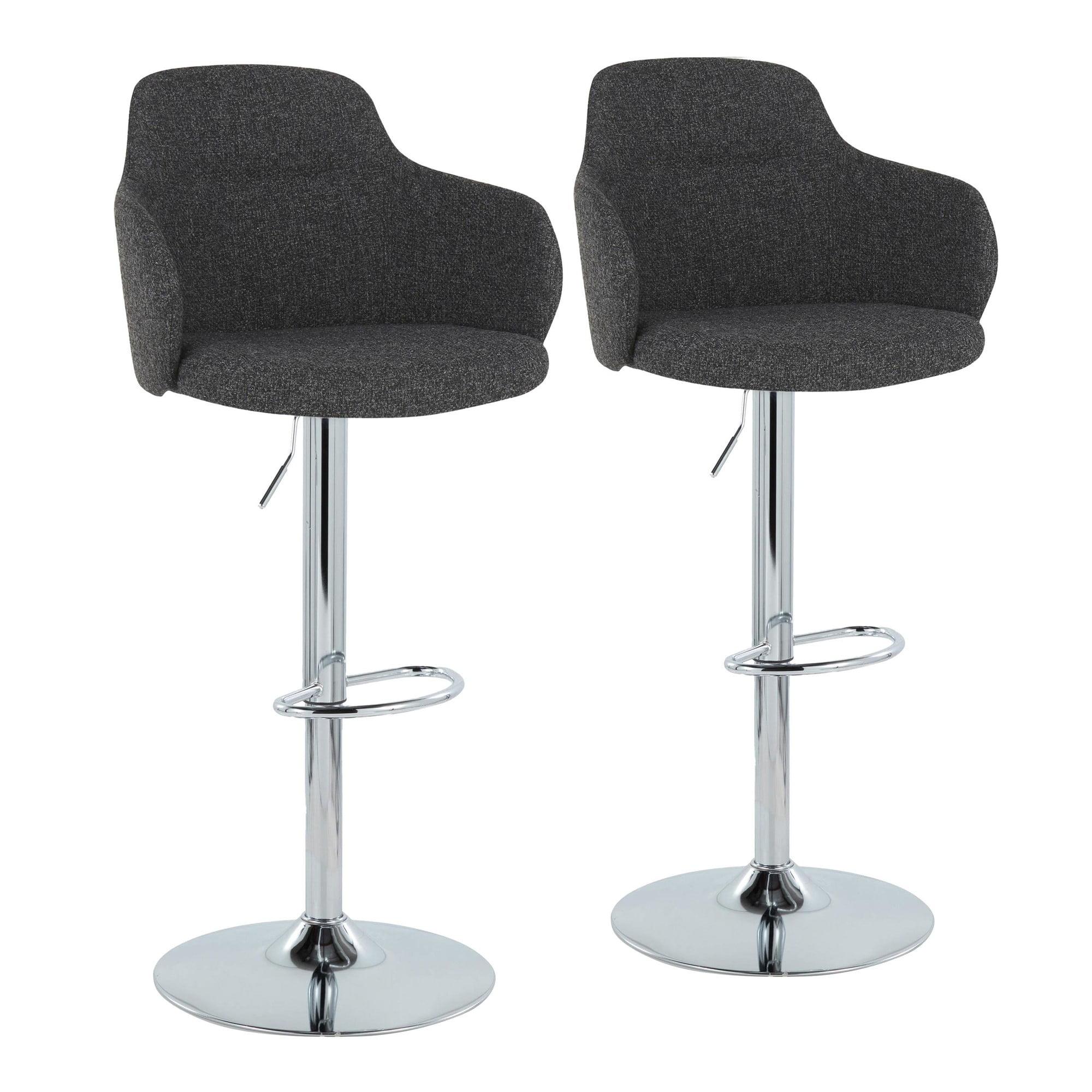 Boyne Adjustable Bar Stool, Chrome Bar Stools, Bar Chairs, Swivel Bar Stools, Bar Stools Set of 2