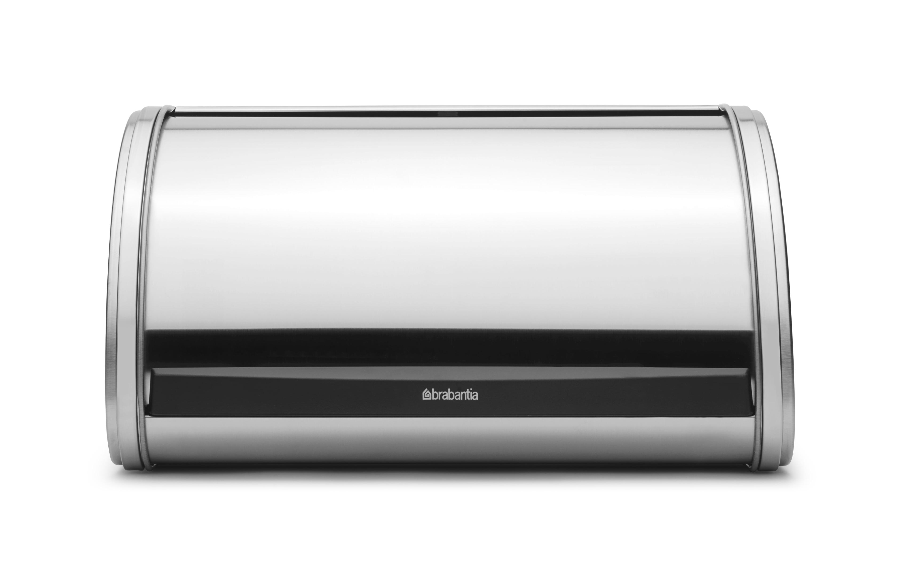 Brabantia Roll Top Bread Box, Medium, Matte Steel