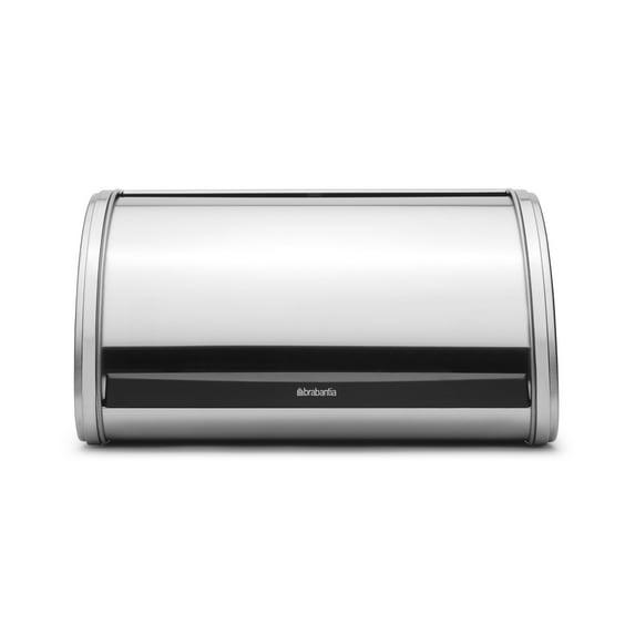 Brabantia Roll Top Bread Box, Medium, Matte Steel