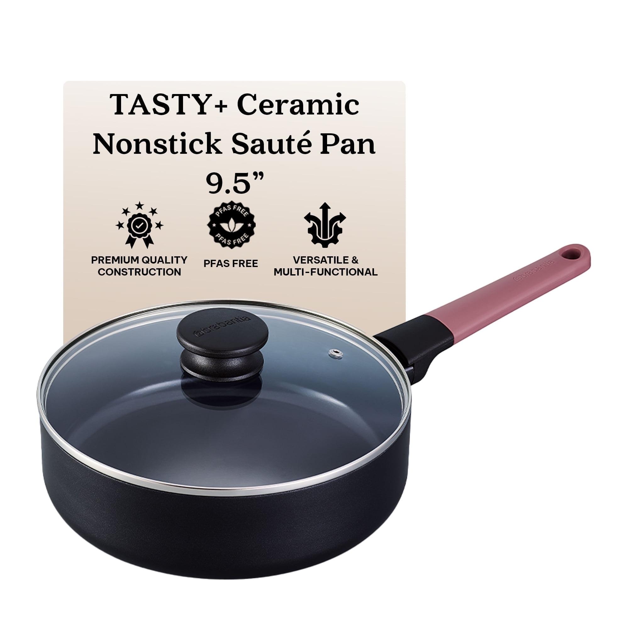 Brabantia Brabantia Tasty+ Ceramic Nonstick Skillet Frying Pan 9.5" Non Toxic Pan Titanium Reinforced Ceramic Coating - Non Toxic Cooking Pan, Add To Your Pots And Pans Set Cookware