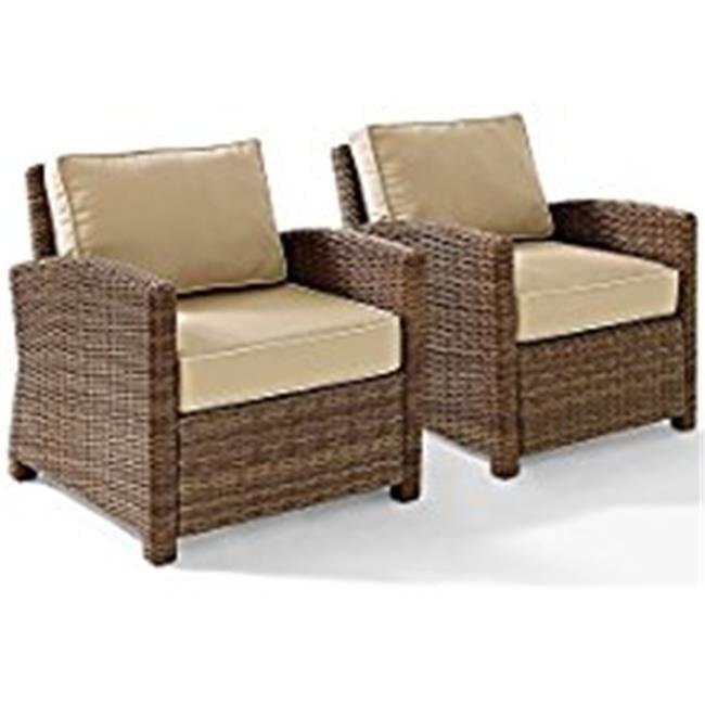 Bradenton 2pc Outdoor Wicker Armchair Set - Crosley