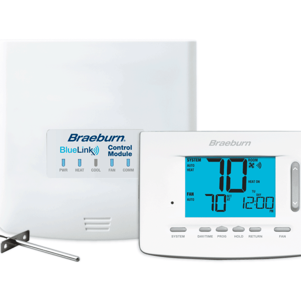 Braeburn White Digital Wireless Thermostat Kit with BlueLink