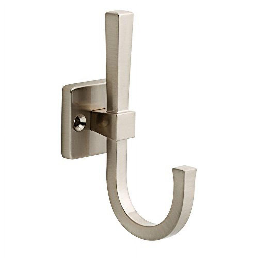 Satin Nickel Single Prong Metal Coat Hook