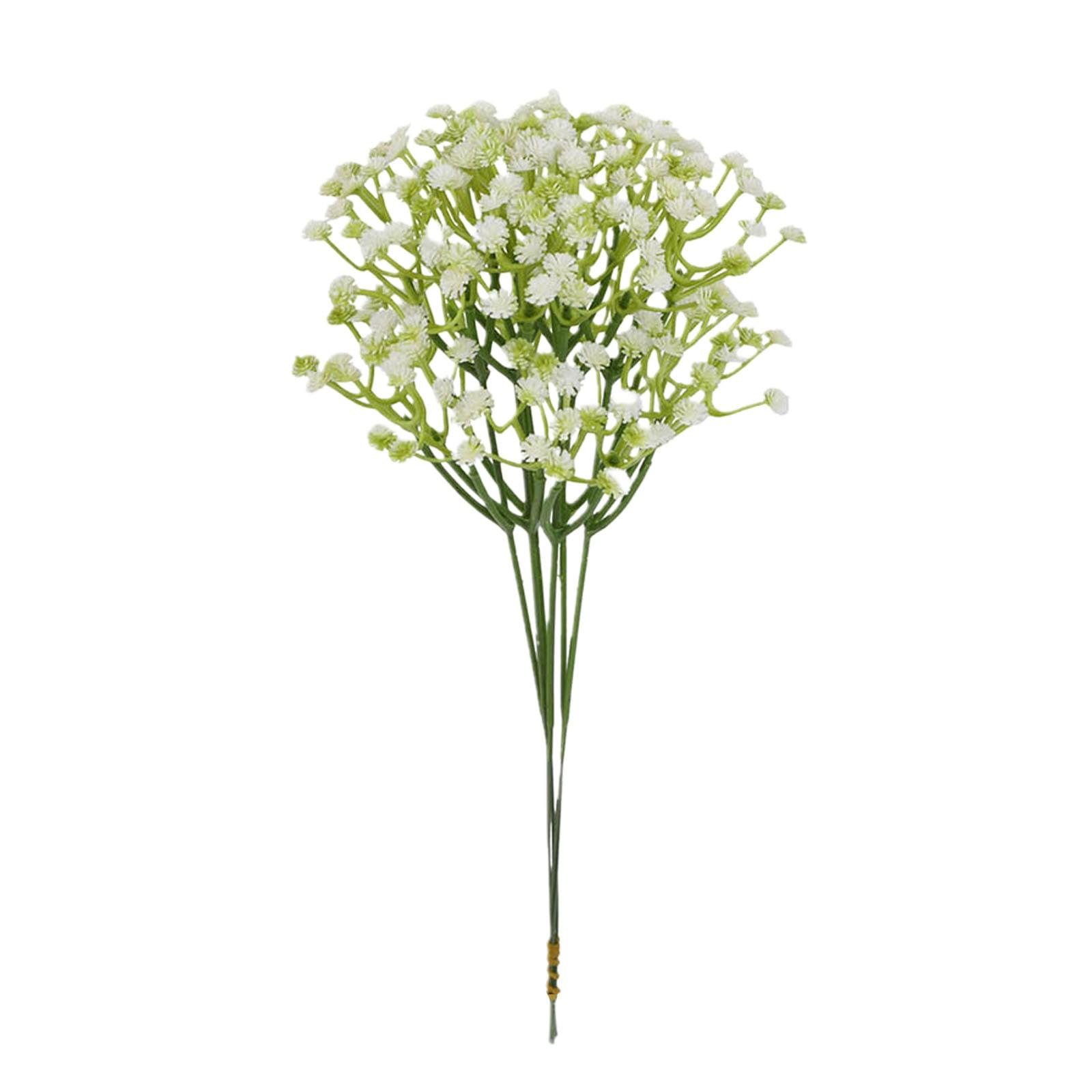 Mainstays 12 inch Artificial Baby's Breath Flower Pick, White Color. Indoor Use.