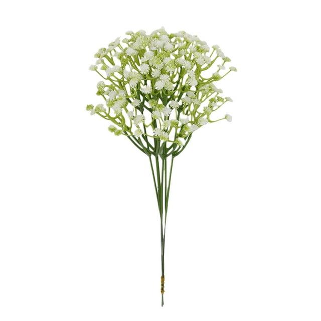 Mainstays 12 inch Artificial Baby's Breath Flower Pick, White Color. Indoor Use.