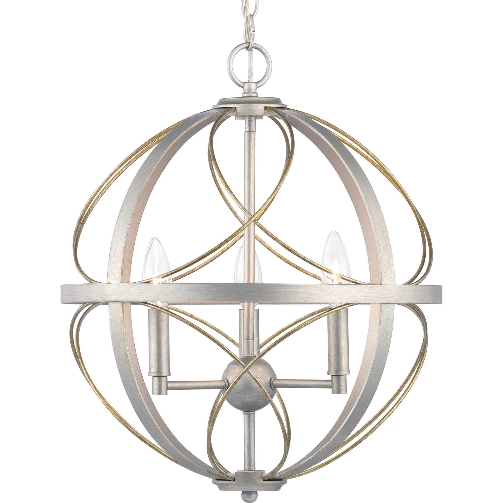 Stacy 3 - Light Dimmable Globe Chandelier