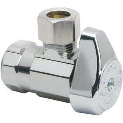 BrassCraft G2R17X CD Water Supply Line Valves, 1/2" x 3/8", Chrome