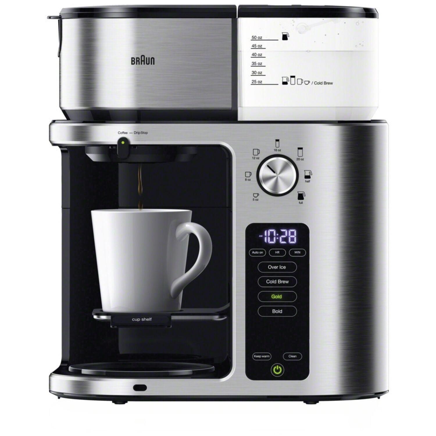 Braun ® MultiServe Plus 10-Cup Drip Coffee Maker with Cold Brew