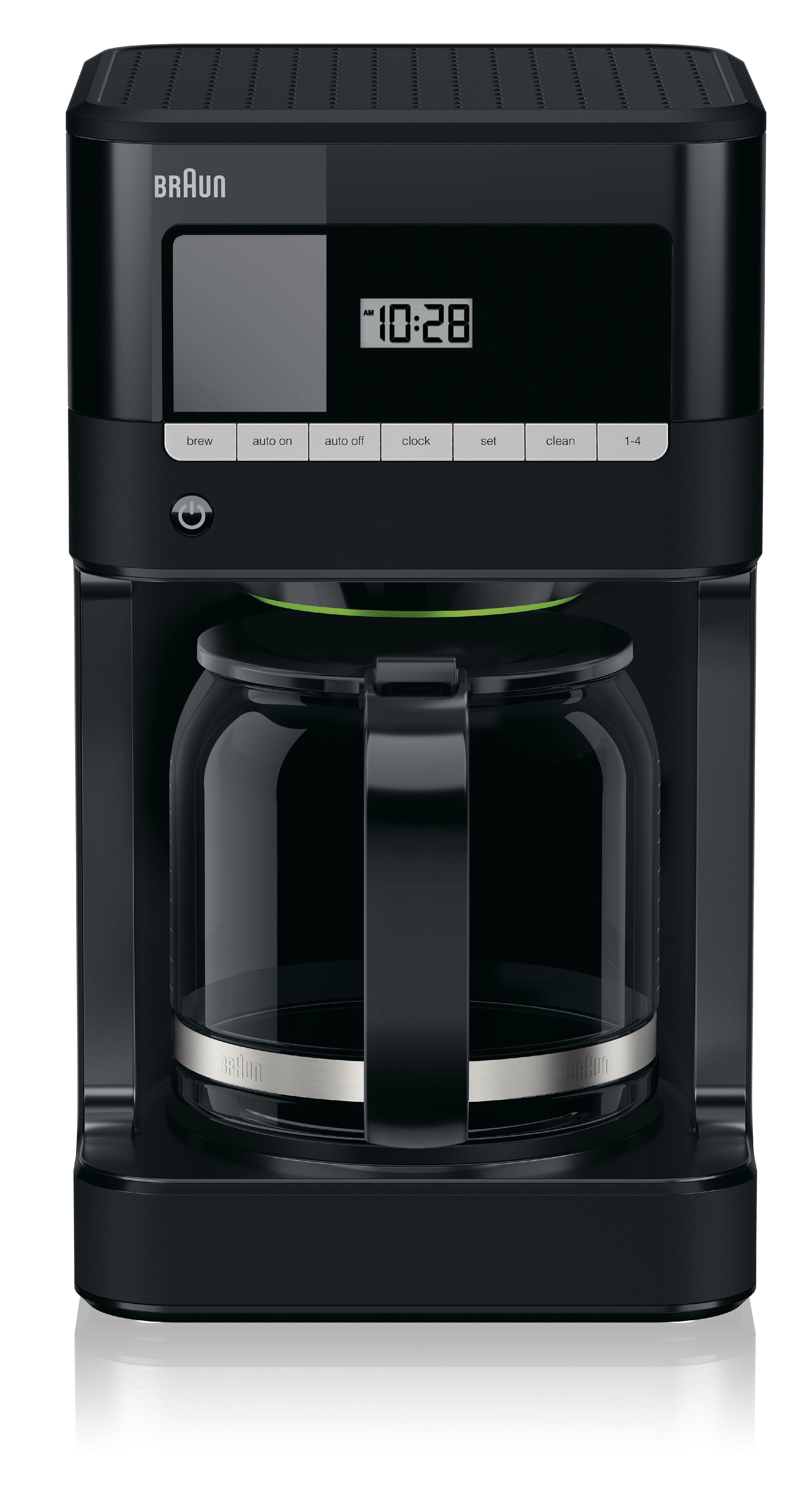 Braun KF7000BK Braun BrewSense 12-Cup Drip Coffee Maker with Brew Strength Selector and Glass Carafe