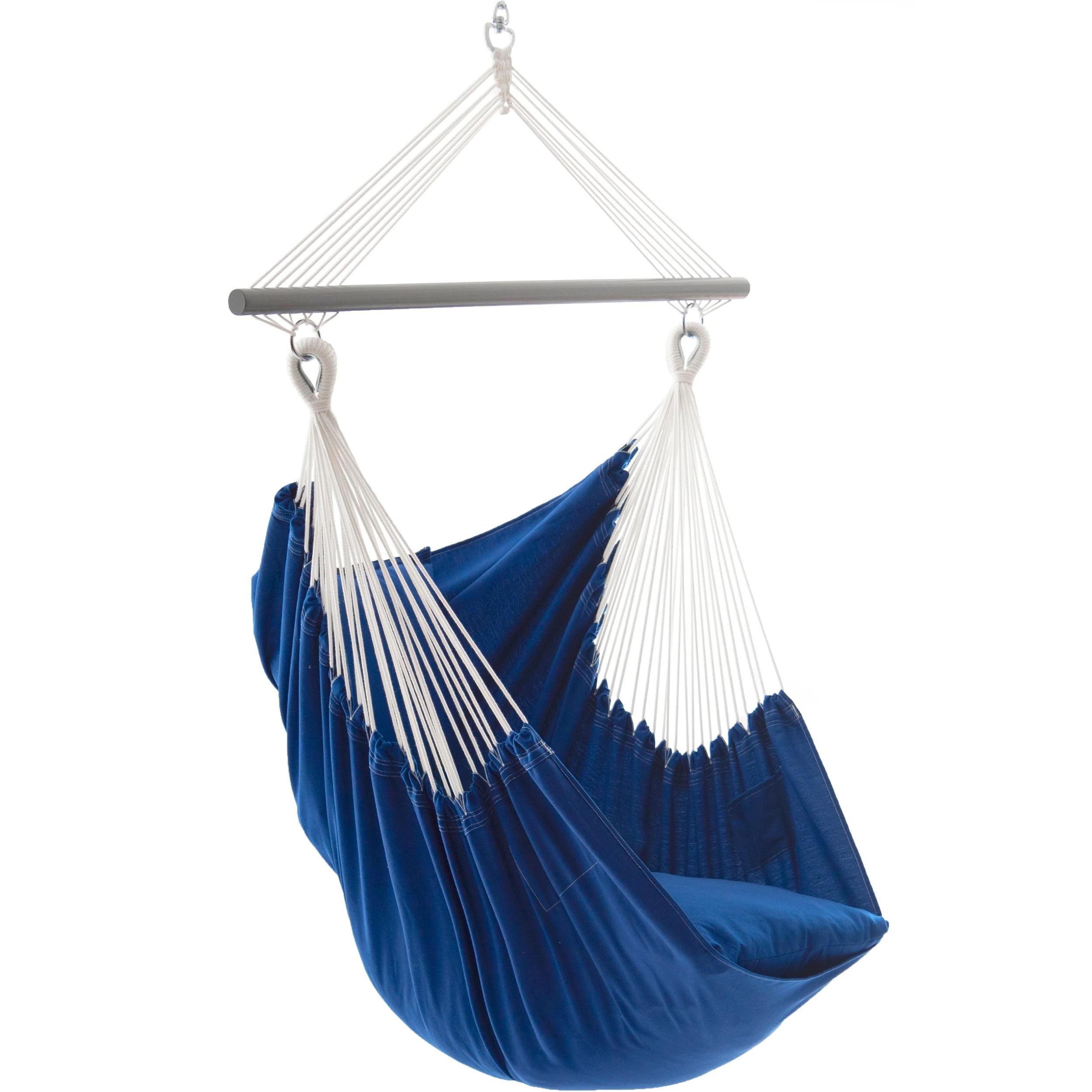 Vivere Brazilian Double Polyester Hammock - Blue Color