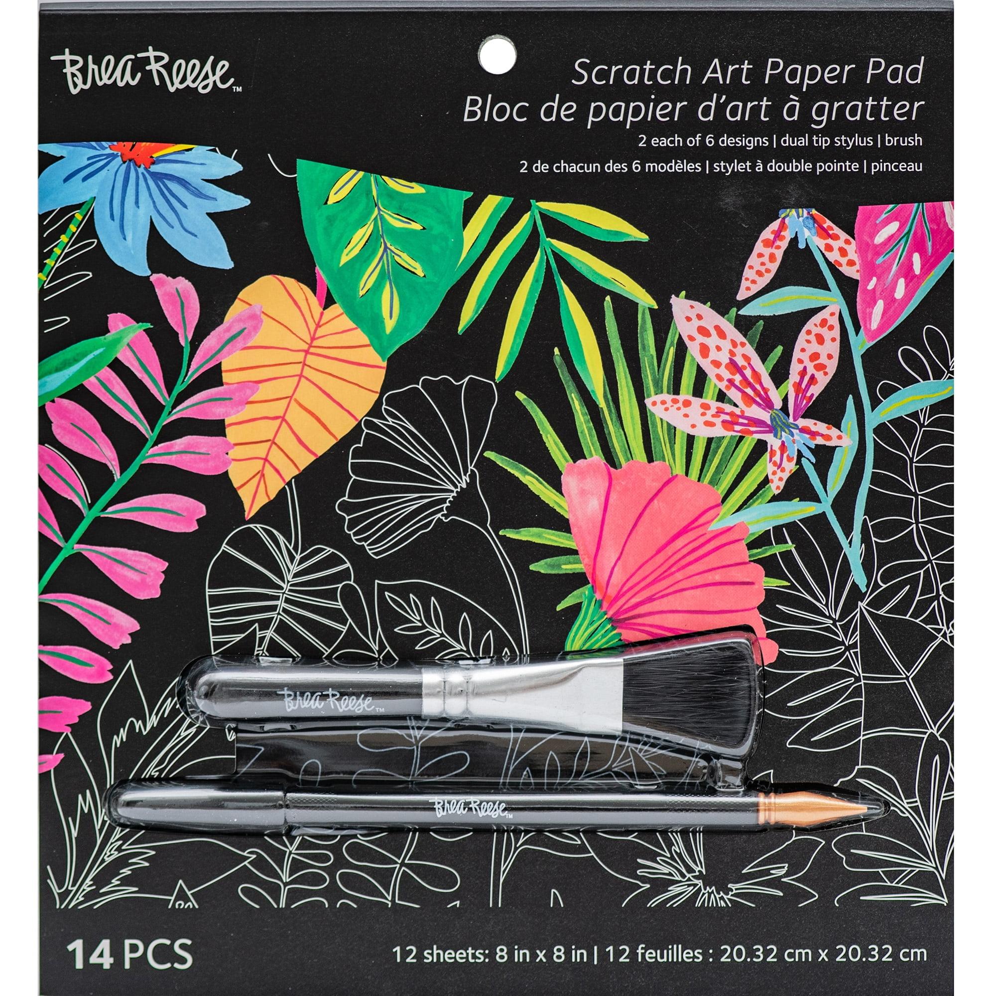 Momenta: Brea Reese Scratch Art Paper Pad - Tropical