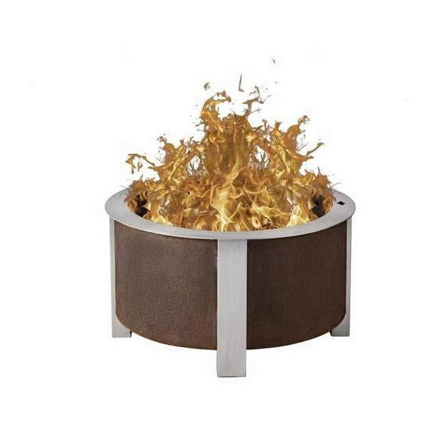 Breeo X Series 24 Corten Smokeless Fire Pit 24 in. W Corten Steel Outdoor Round Wood Fire Pit