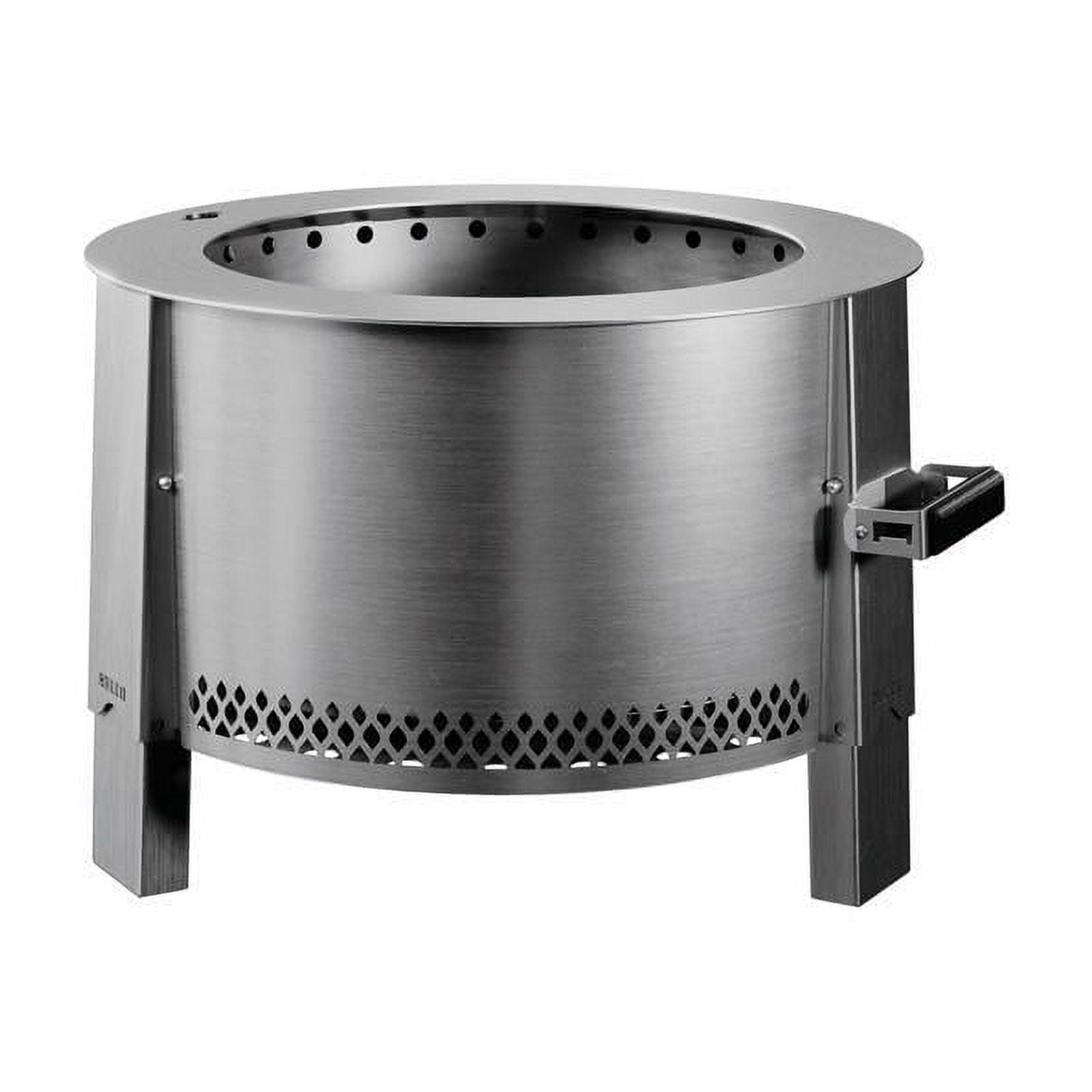 21-Inch Stainless Steel Round Smokeless Fire Pit