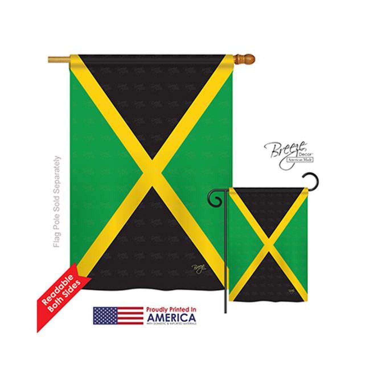 Jamaican Flag 28" x 40" Double-Sided Polyester House Flag