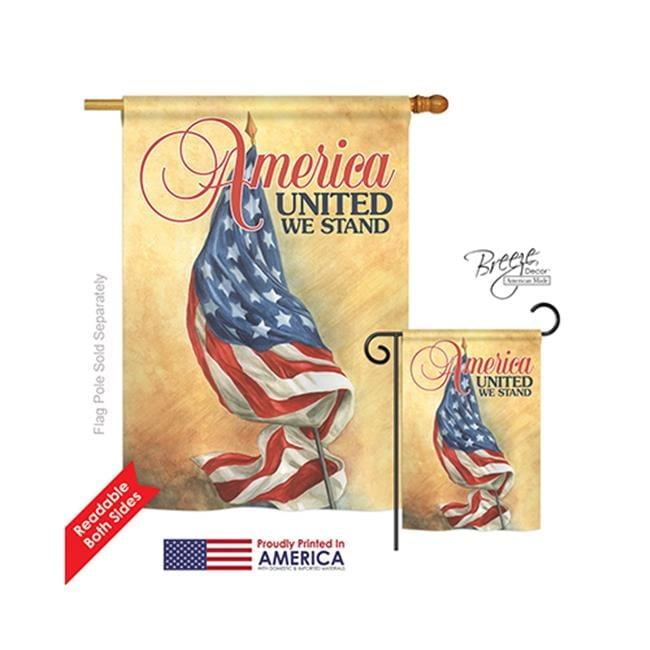 Double-Sided Patriotic America United Polyester House Flag