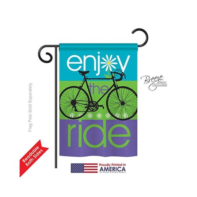 Breeze Decor 59040 Sports Bike Ride 2-Sided Impression Garden Flag - 13 x 18.5 in.
