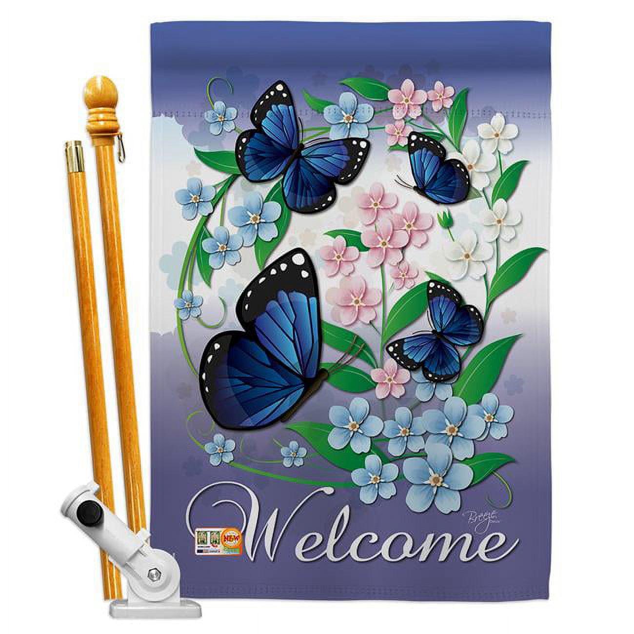 Breeze Decor Double Sided 40'' H x 28'' W Polyester House Flag