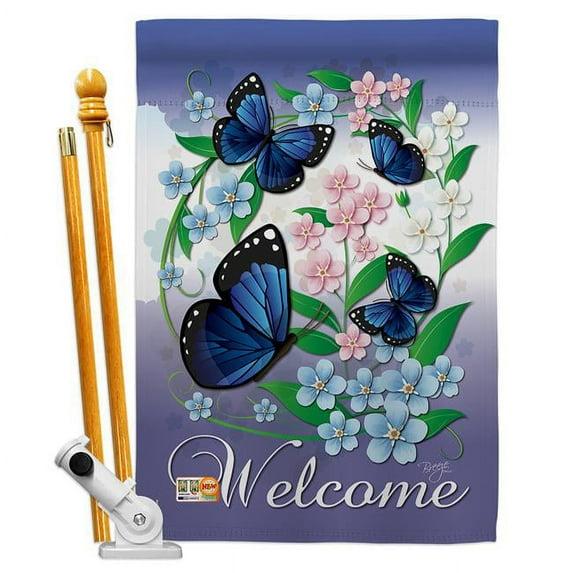 Breeze Decor Double Sided 40'' H x 28'' W Polyester House Flag