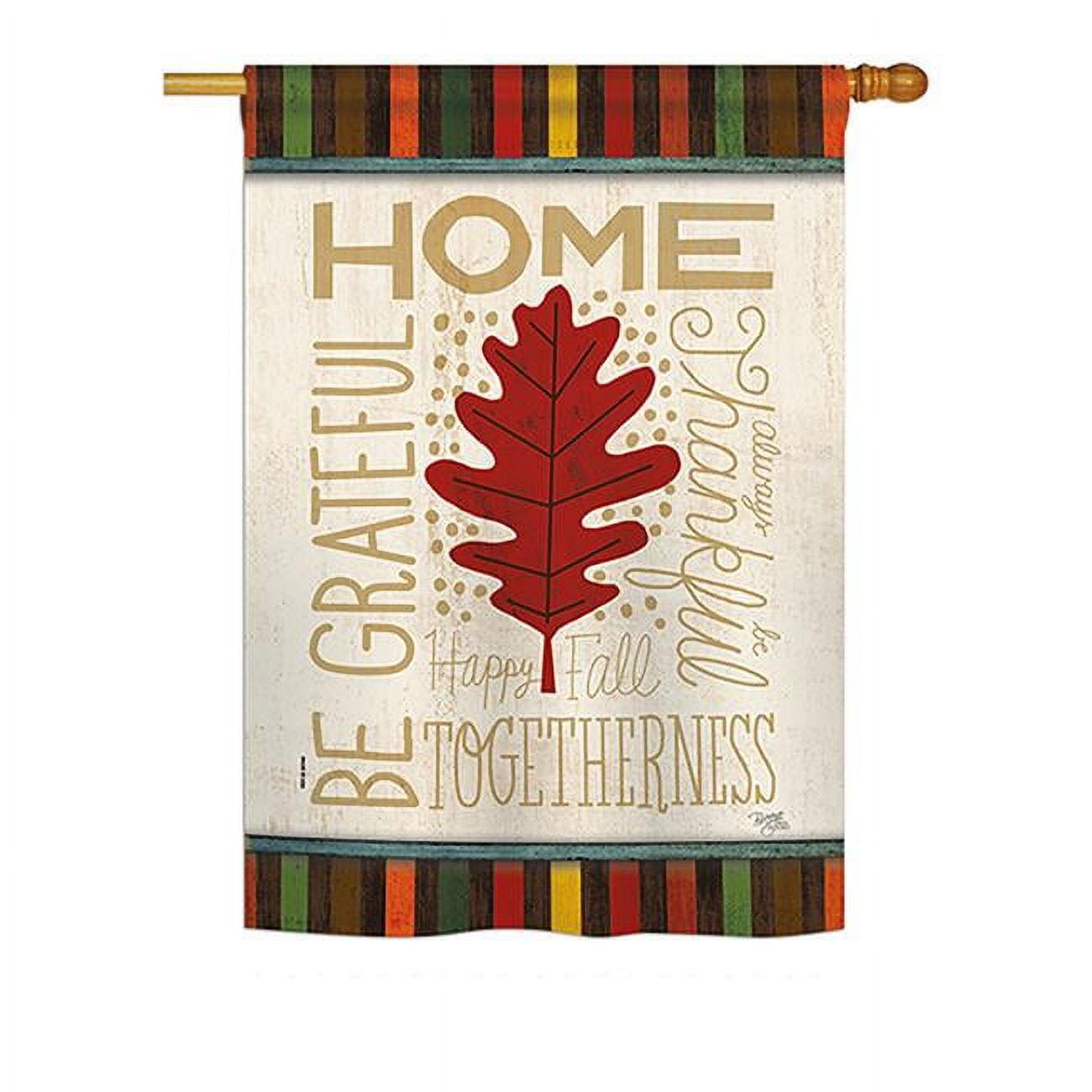 Breeze Decor Double Sided 40'' H x 28'' W Polyester Thanksgiving Flag Set