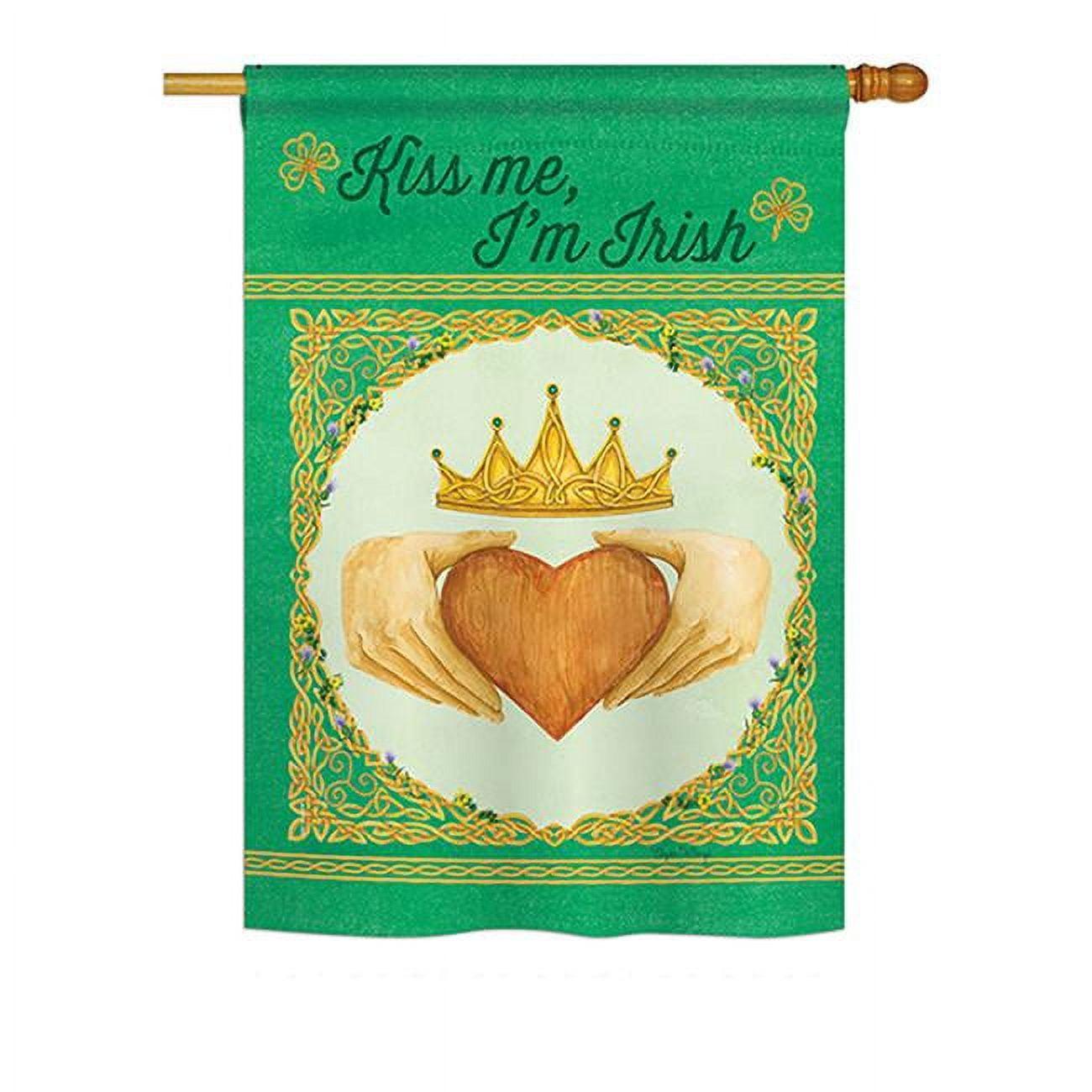 Breeze Decor Double Sided 40'' H x 28'' W Polyester St. Patrick's Day House Flag